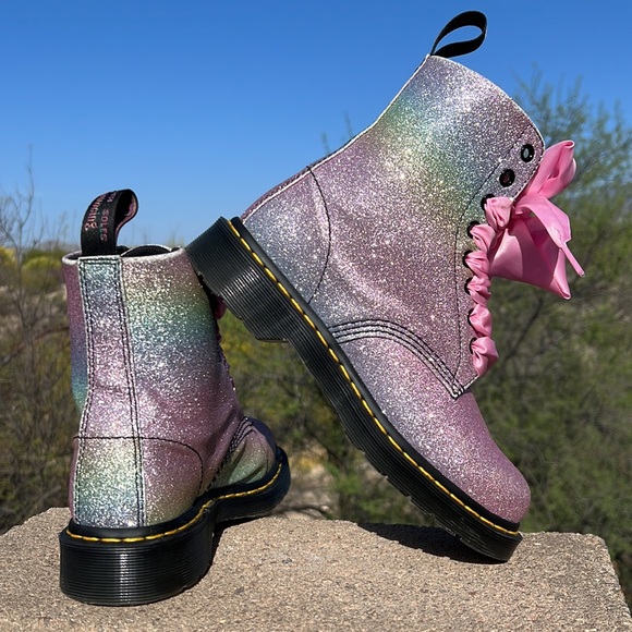 Dr. Martens Pascal Mermaid Multicolor Pastel Glitter Boots - Picture 10 of 16